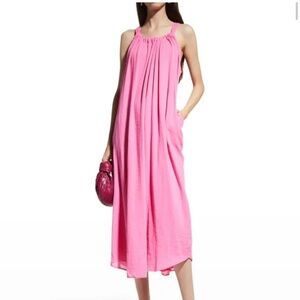 Velvet by Graham & Spencer Reese Soft Cotton Gauze Maxi Dress | Bright Pink | S